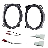 6" x 9" Front Door Speaker Adapter for Subaru Forester Impreza Toyota 4Runner Avalon Highlander Tacoma Prius Sequoia Tundra with Wiring Harness
