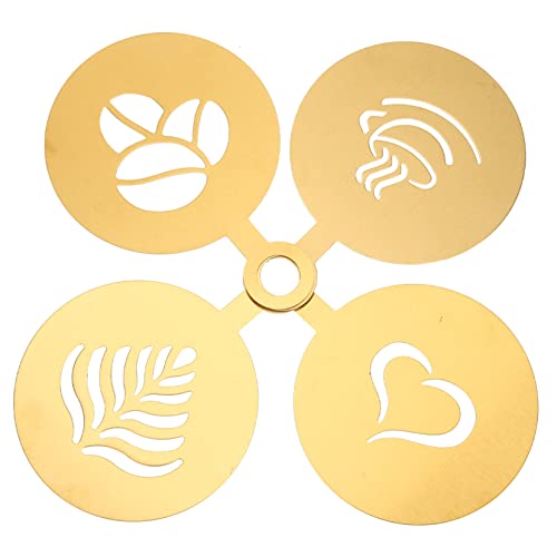 OFFSCH DIY Templates for Latte Art Restaurant Latte Templates Flexible Stencils Tools