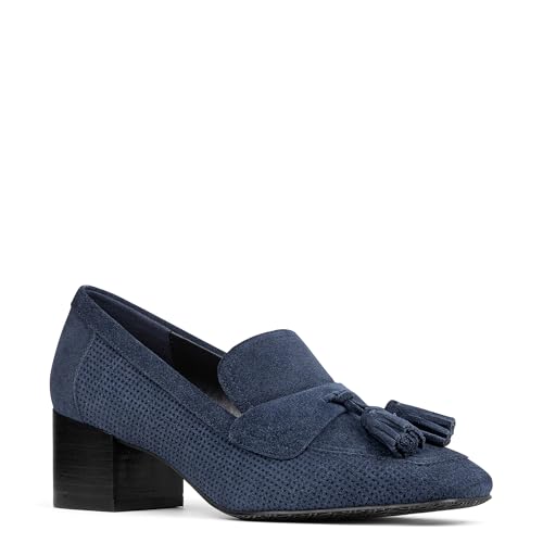 Image of Donald Pliner Women's Kressida Dress Loafers, 2 inch Block Heels for Women, Slip-On Heels for Women