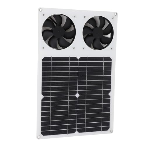 KIMISS Extractor Solar de 18 V y 14 W para el Hogar, la Cocina y el Baño - Ventilador de Ventilación de Flujo Axial con Panel Solar, Ventilación Que Ahorra Energía, Es Segura, Eficiente
