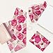 Pro Supply Global Pink Poppies Printed Tissue Paper for Valentine's Day Gift Bags or Boxes and Wrapping - Bulk Decorative Art Tissue Paper for Packaging and Gifting | 24 Sheets 20