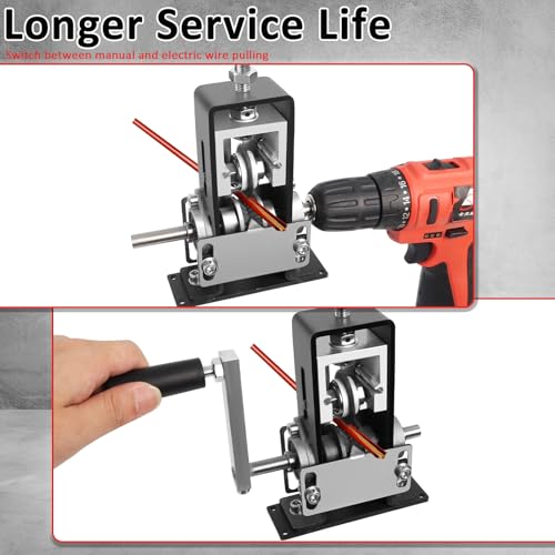 Manual Wire Stripping Machine, Gauge Wire 0.04”-1”, Scrapping Copper Wire Stripper, Drill Powered Hand Crank Wire Stripper Tool for Scrap Copper Recycling, DIY by Qopaw - Image 5