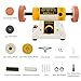 Jewelry Bench Polisher and Buffer, Variable Speed Polishing Machine Professional Buffing Machine for Metal, Wood, Jade, 15PCS Accessory Set with Polishing Wheels & Compounds