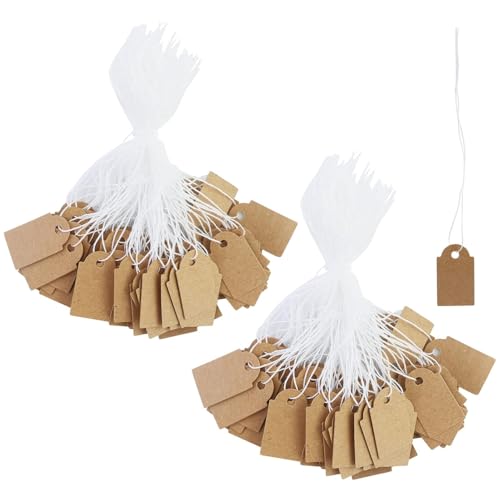 JRSHIRLEYLTD Étiquette de prix Mii 200c avec cordon élastique 25x15mm, petite étiquette de prix pour bijoux, 200c