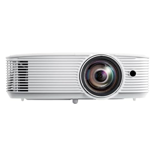 Optoma GT1080HDR Short Throw Gaming Projector | Enhanced Gaming Mode for 1080P 120Hz Gaming at 8.4ms | 4K UHD Support | Play HDR for 4K and 1080P | High 3800 lumens for Day & Night Gaming, White
