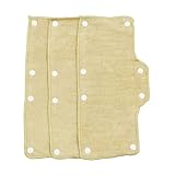 Beige Sweatband for Hard Hat Washable Velvet Terry Cotton Hard Hat Liner NAEE snap on (3pcs)