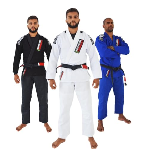 Kimono de Jiu Jitsu Brazil Combat Xtra-lite Competidor Homologado CBJJ IBJJF Quimono Bata (Branco, A1)