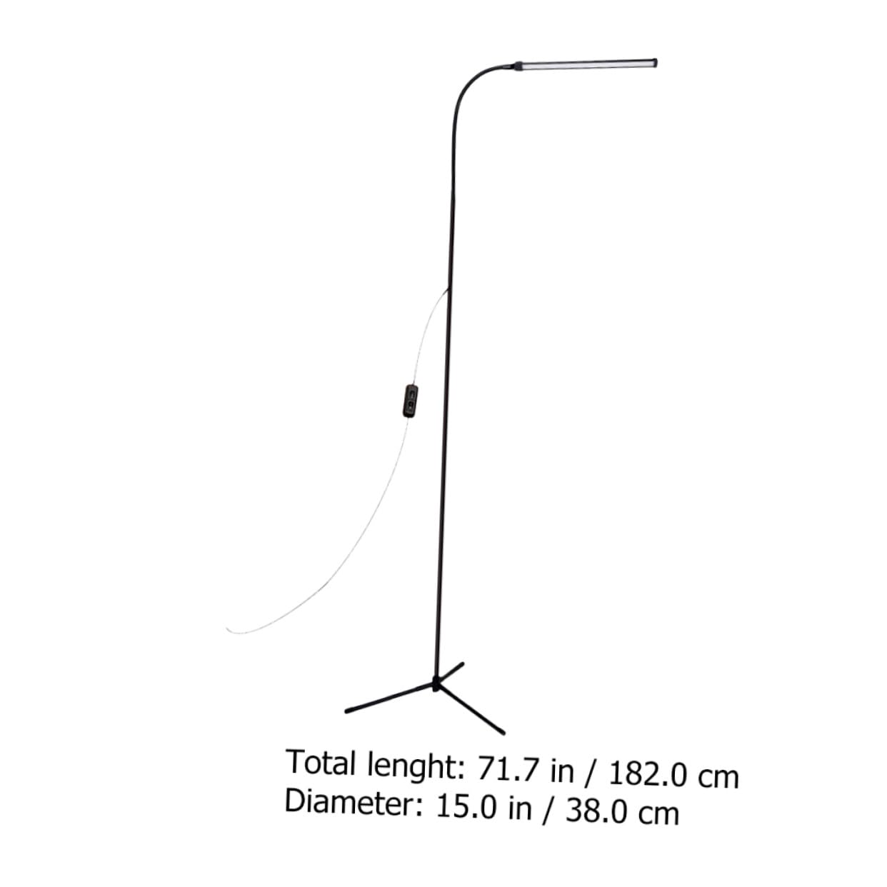 Lámpara de Lectura Regulable con Clip, Brazo Largo y Alimentación USB, de Aluminio E Hierro, Adecuado para Dormitorio o Mesita de Noche