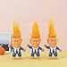 Donald Trump Toys Cute Rubber Troll Doll Toy Trump 2025 Take America Back, Troll Dolls Great Gifts for Trumps Fans（Red Tie）