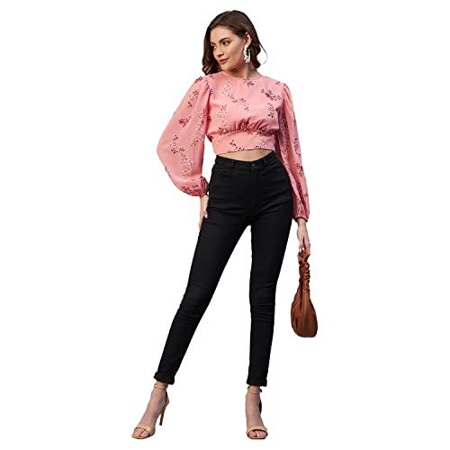 Image of Rare Women's Polyester Floral Long Sleeve Regular Fit Blouse