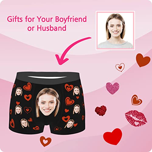 Personalized Boxers with Face on Them Customize Custom Funny Face Shorts Boxers with Photo Gifts for Boyfriend Husband Men2