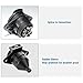 MECMO 7-Pin Round Vehicle-Side Female-End Socket Replacement SAE J560 Style, Durable Glass-Filled Nylon Housing 7-Way Round Electrical Connector, Semi Truck Trailer Wiring Harness Car End - Black