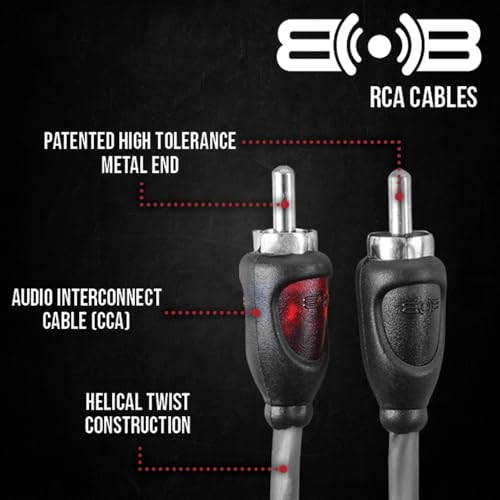 Image of Belva True 4 Gauge AWG Premium CCA Complete Amplifier Wiring Kit with OFC 4-Channel RCA Cable - BAK44BL Blue