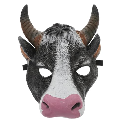 BESPORTBLE 1 Máscara de Disfraz de Cabeza de Buey Realista, Máscara de Terror para Carnaval, Decoración para Fiesta de Halloween, Cosplay