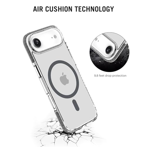 Image of DailyObjects Stride Clear 2.0 Magnetic Case Cover Compatible with iPhone Air | Wireless Charging Slim Back Cover | 2 Layer Edge Protection & Shockproof