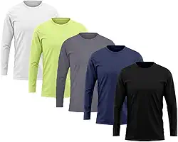 Kit 5 Camisetas Masculina Manga Longa Térmica Proteção Solar UV Dry Fit Segunda Pele