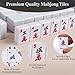 ALRALLI Portable American Mahjong Set, 166 Mahjong Tiles with Carrying Bag, 3 Dice, 40 Chips, Wind Indicator, Instruction Book, Compact Travel Game Set