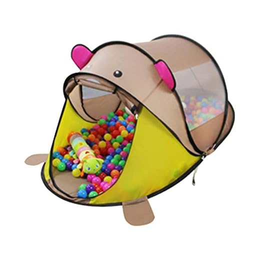 Smaler Tienda de Juegos para niños, Tiendas de campaña para niños para niños y niños pequeños, Cartoon Tiger Ball Pit Kids Playhouse para niños pequeños Niños Niñas Regalo, Tienda emergente Juguetes
