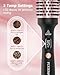 Thermal Brush, FLYZEMAA 1.5 Inch Curling Iron for Long Dry Hair, Heated Round Brush Straightener with 3 Temp Settings, 30s Fast Heat for Curling & Volumizing, Anti-Scald Nylon Bristles(Black)