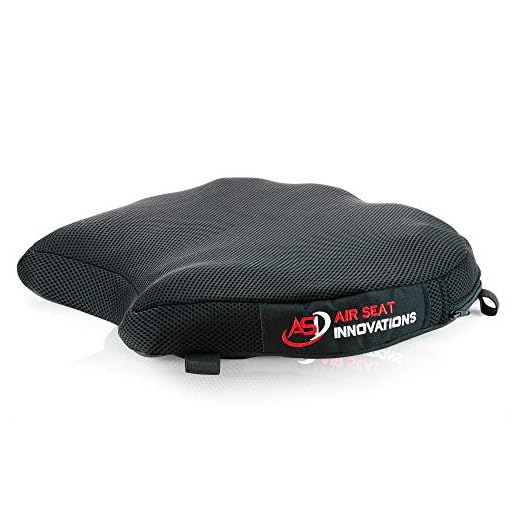 Air Motorcycle Seat Cushion Pressure Relief Pad Large for Cruiser Touring Saddles 15" x 13.5" x 2.4"