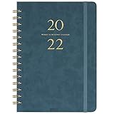 2022 Planner - Weekly & Monthly Planner with Monthly Tabs, 6.3' x 8.4', Smooth Faux Leather &...