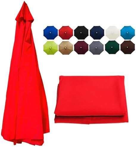 9ft Patio Umbrella Replacement Canopy Cover - Durable Yellow Outdoor Market Umbrella Fabric for Garden & Table (270cm, 8 Ribs) - Weather Resistant & UV Protection