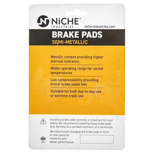 Image of NICHE Right Brake Caliper Pad Kit for Polaris 1911374 1912137