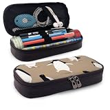 Trousse à crayons – Pingouins mignons drôle grande capacité trousse à crayons papeterie organisateur multifonction trousse de maquillage de voyage, sac à crayons en cuir étui à stylo pour filles garç