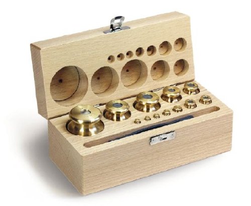 Kern 344-48 1 g-5 kg M1 Class Set of Weight in Wooden Box with Finely Turned Brass