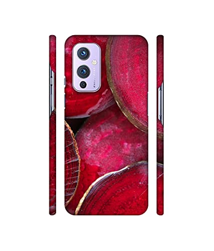 Image of Amazon Brand - Solimo Designer Red Texture 3D Printed Hard Back Case Mobile Cover for OnePlus 9