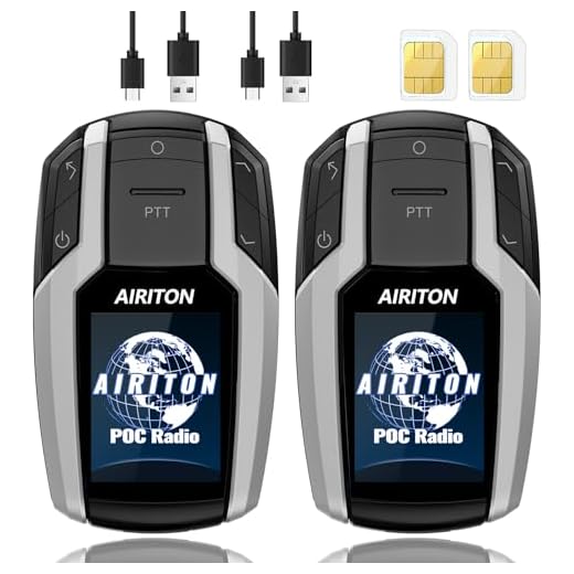 Walkie Talkies Fast Radio Unlimited Range Nationwide Long Distance 5000 Miles Handheld 4G LTE POC Two Way Radio Push to Talk Over Cellular Radio Long Range Walkie talkies (2 with SIM Card)
