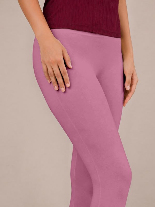 Image of TRENDMALLS Women's Microfiber Elastane Stretch Soft Churidar Length Leggings with Ultrasoft Waistband