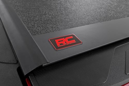 Rough Country Hard Tri-Fold Tonneau Cover for Toyota Tundra (2022-2026) - Low-Profile Aluminum Truck Bed Cover, Fits 5'7 Bed w/Cargo MGMT - image 7