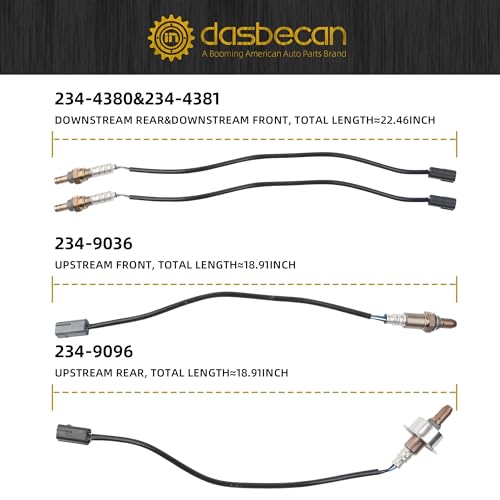 Sensor de Oxígeno O2 Compatible Nissan 4Pcs miniatura 4