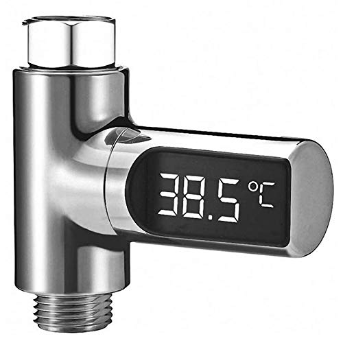 Termometro Doccia LED Bassulouda Senza Batteria – Generatore A Flusso D'Acqua, Preciso, Per Bimbi E Neonati