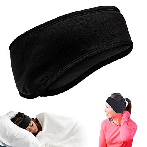 Cozyphones Sleep Headphones - Wireless Over Ear Headphones From Ultra Thin Cool Mesh Chordless Head Phones For Side Sleepers, Meditation, Running, Laptop, And Phone - Black Lycra #TOP25
