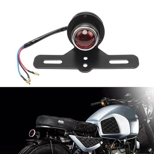 Feu arrière de freinage motocross Ruby feu stop rétro modifié et antibrouillard