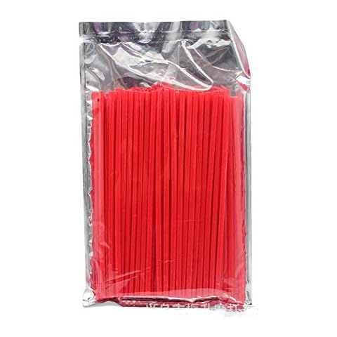 ZARRS Spoke Skins Covers,72 Pack Wheel Motocross Spoke Skins Rims for Dirt Bike Mountain Bicycle Motorbike Decoration KTM EXC ATV 24CM Red Cover