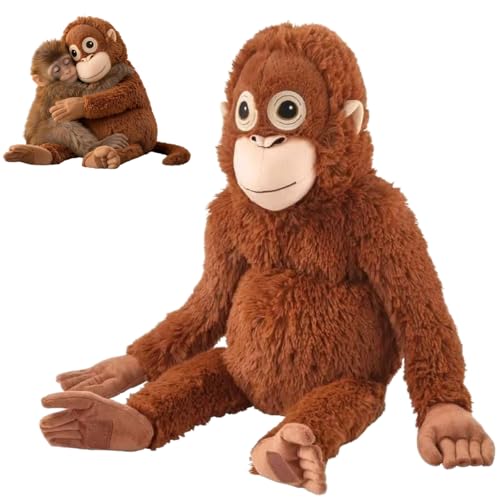 AstraFable Punch Monkey Plush 66CM Large Orangutan Soft Toy Eco-Friendly & Washable Realistic Cuddly Monkey Plush for Kids Safe & Soft