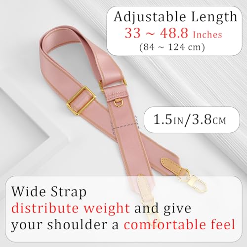 Multi Pouchette Accessories Strap Replacement, 48 Inches Adjustable Wide Crossbody Purse Strap for Women Shoulder Bag2