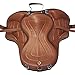 ADB CREATIONS All Purpose Synthetic Treeless Freemax English Horse Saddle Tack Get Matching Girth & Strap - 17.5 Inch
