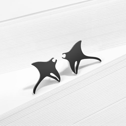 Boucles d'oreilles minimaliste cadeau géométrique rayon manta - 3