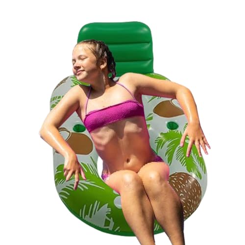 Lit flottant de piscine gonflable idéal pour bronzer confortablement sur le lac cet été