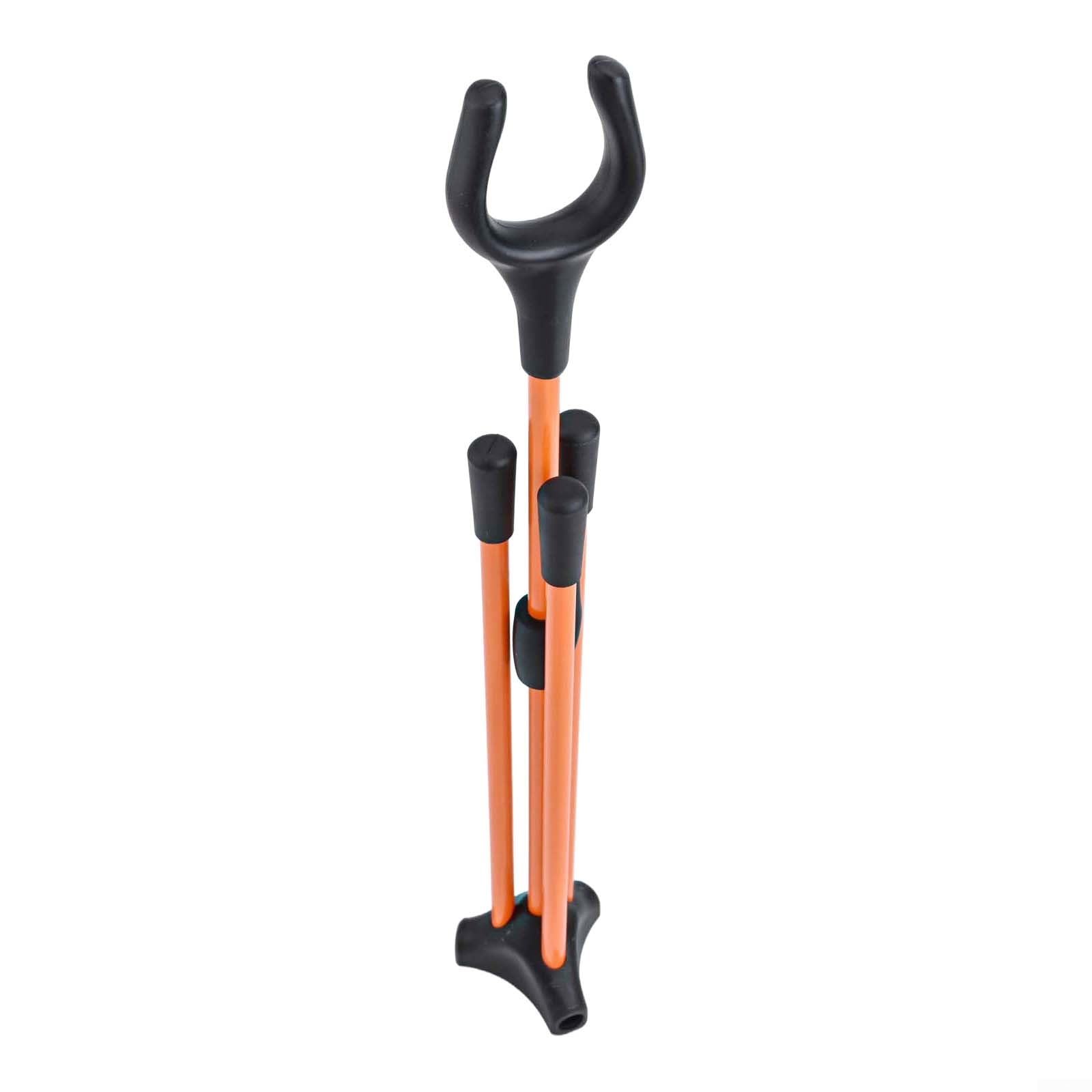 Soporte de arco de base triangular para arcos recurvos y tradicionales, construcción ligera, fácil de desmontar para viajes (naranja) — view 9
