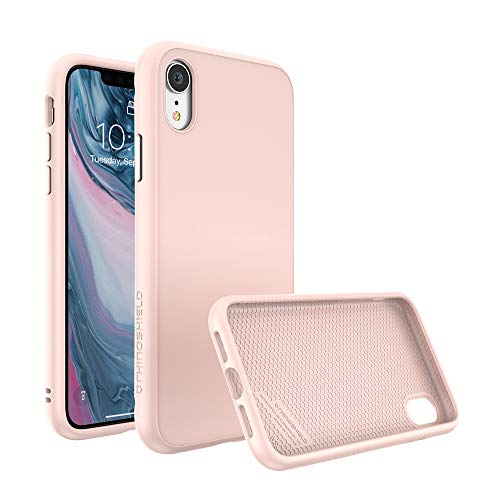 New Arrivals RhinoShield Ultra Protective Phone Case [iPhone XR]  SolidSuit - Military Grade Drop Protection Against Full Impact, Supports Wireless Charging, Slim, Scratch Resistant - Blush Pink