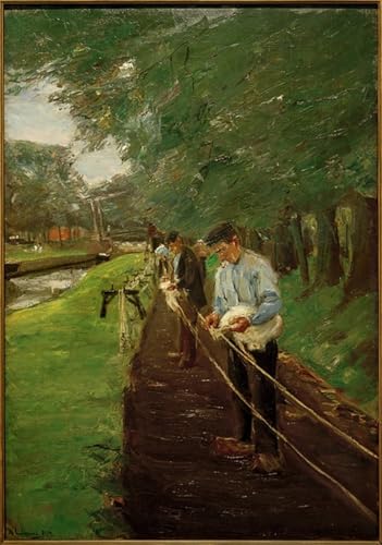 Peinture sur toile Seilerbahn à Edam Max Liebermann impression haute définition 60x90