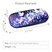 PERFECTSIGHT Hard Shell Eyeglasses Case, PU Leather Protective Glasses Case, Cute Eyeglass Case for Women Men Girls (Butterfly)