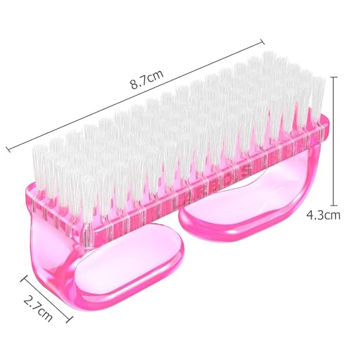 Larbois Handle Grip Nail Brush, Nail Brushes Hand Fingernail Brush Cleaner Scrubbing Kit Pedicure thumb #5