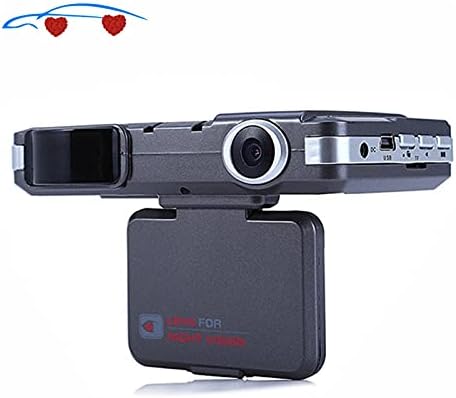 Radar Detector 2 in 1 360 Degree Auto Radar Detectors Camera HD Dash Cam G-Sensor Safety Anti Police Speed Control Vehicle Radar Detection Speed Monitoring (Color Name : No Card)