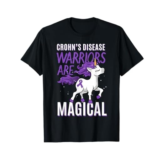 Crohn's Disease Awareness Regional Enteritis Unicorn Lover T-Shirt